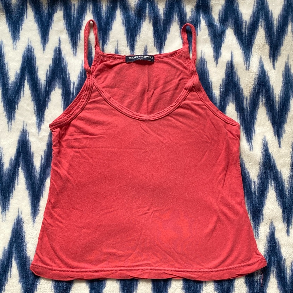 Brandy Melville Red-Orange Tank Top